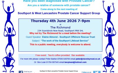 Southport & West Lancashire Prostate Cancer Support Group – June Meeting